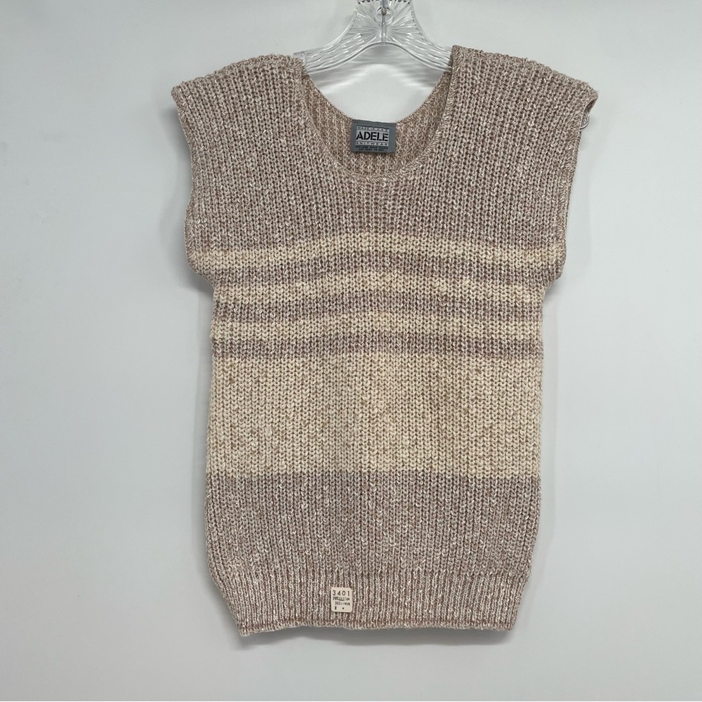 NWT Vintage y2k Adele knit sleeveless sweater vest Size M new